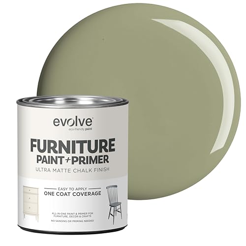 EVOLVE Chalk Paint for Furniture, (Soft Sage), 1-Pack Quart –