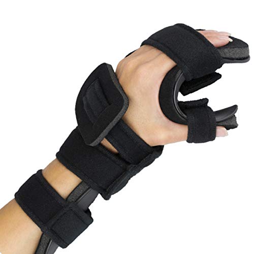 Stroke Hand Splint- Soft Resting Hand Splint for Flexion Contractures, Comfortably Stretch