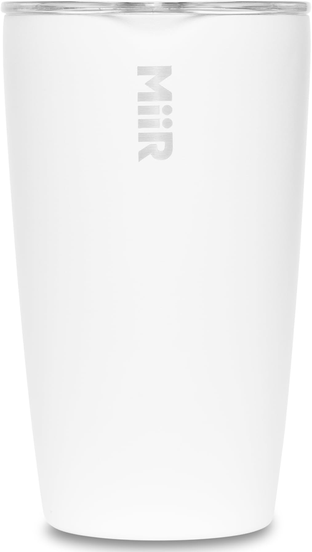 MiiR Drinking Cup, Tumbler, Vacuum Insulated, Splash Proof, Stainless Steel Construction, Drink Glass, White, 12 Oz