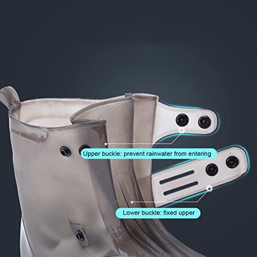 Couvre-chaussure imperméable et antidérapante pour la pluie en silicone - 4