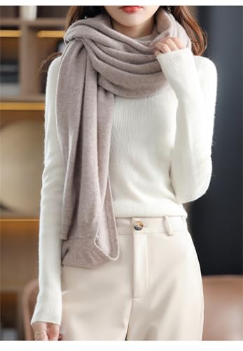 Faux Fleece Warm Dual Purpose Shawl Scarf Women's Winter Soft Lightweight Shrug Wraps with Sleeves4