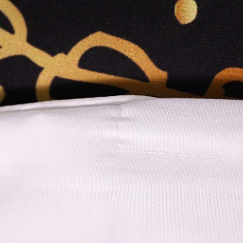 Sleepwish Elephant Henna Art Duvet Cover Black Metallic Gold Glitter Bedding Tribal Elephant Bedspread (Queen) #TOP5