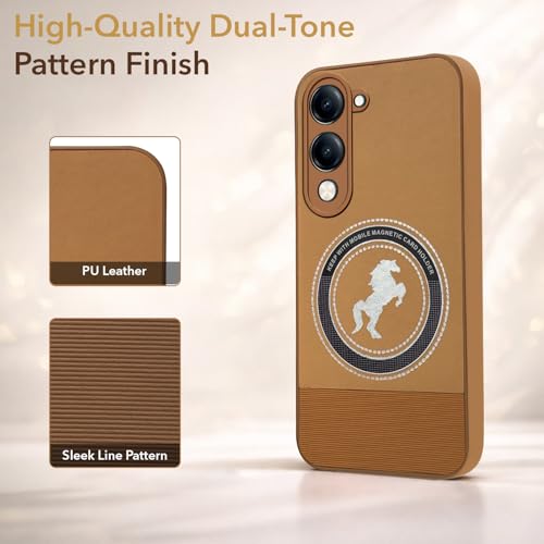 Jkobi PU Leather Vivo Y19 Case Brown - Image 6