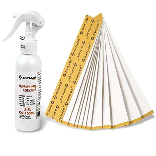 SAPLIZE Golf Regripping Kits con 15 Cintas con Soporte de Papel, 5oz de disolvente Cover