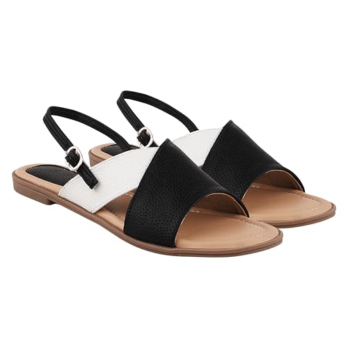 Image of SilverArrow womens Velisse Wedge Slides Sandals Open Toe Comfort Slip On Casual Daily Wear Flats