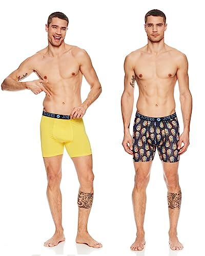 JOE BOXER Mens Boxer Briefs 4-Pack – Performance Mesh Boxer Briefs for Men Pack - Mens Underwear (Little Boy Blue, Small)3