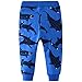 GLEAMING GRAIN Toddler Boys Jogger Pants 3T Boys Joggers Drawstring Elastic Waist Cotton Casual Sweatpants Blue Shark