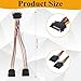 Jxiwfvl 4 Pack SATA Data Cable & 15 Pin Power Splitter Cables - 6.0 Gbps High-Speed Data Transfer SATA Power Cable Kit Compatible with Hard Drives Ssds Ssd Adapter Cables Kit
