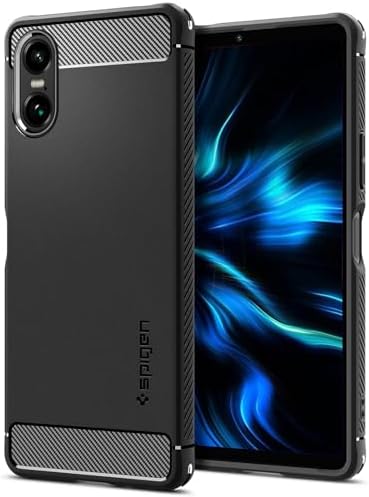 Spigen Rugged Armor Designed for Xperia 10 VI Case (2024) [Military-Grade Protection] - Matte Black