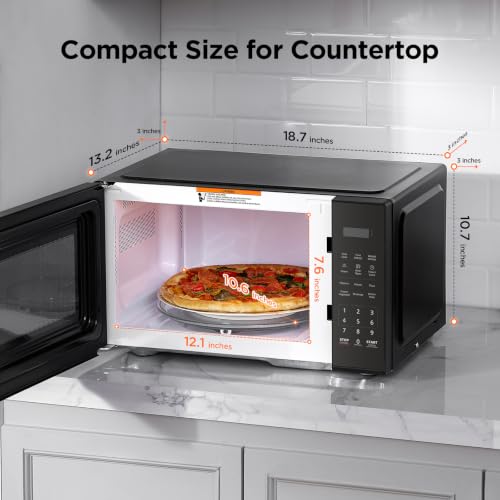 BLACK+DECKER Countertop Microwave Oven, 0.9 Cu.Ft,900W,Child Safety,Black - Image 3