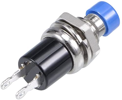 XYWHPGV 5Pcs, 7mm Blue Momentary Push Button Switch Round Flat Button SPST 1NO(0e699 9c62b ffb33 007e4 eb0ce 9f506