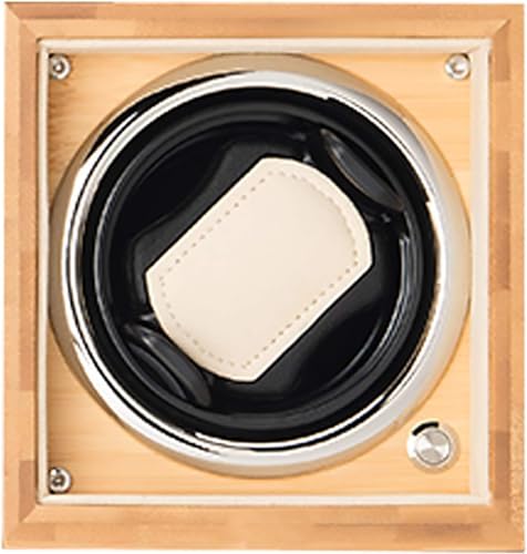 FENOKD Watch Winders Single Watch Winding Box Automatic Watch Shaker Mechanical Watch Turntable Wooden Wobble Watch Device Stor