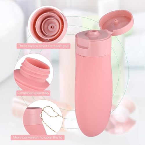 Image of TAGPR 11pcs Travel Bottles for Toiletries Travel Essentials for Women Toiletry Bottles for Travelling for Shampoo Cream Handwash Lotion Storage Bottle Accessories Women 60Ml Multicolour (Combo 2)
