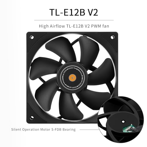 Image of Thermalrlght Frozen Prism 240 Black CPU Liquid Cooler,Efficient PWM Controlled Pump 3300RPM,TL-E12 Series PWM Fanx2,Water Cooling Computer Parts,for AMD AM4 /AM5,Intel 1150 /1156 /1200 /1700 /20XX