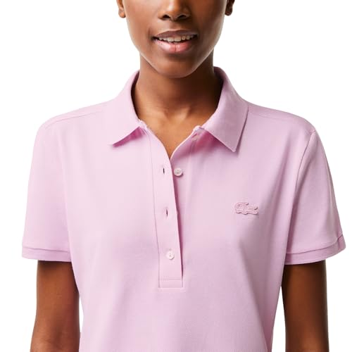 Image of Lacoste Women's Slim Fit Stretch Petit Pique Polo Dress