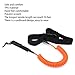 Surfboard Leash, Surfboard Waist Rope Surf Straight Surf Board Leashes Straight Surf Board Leashes Safety Board Leash for Stand Paddle Boards(orange)