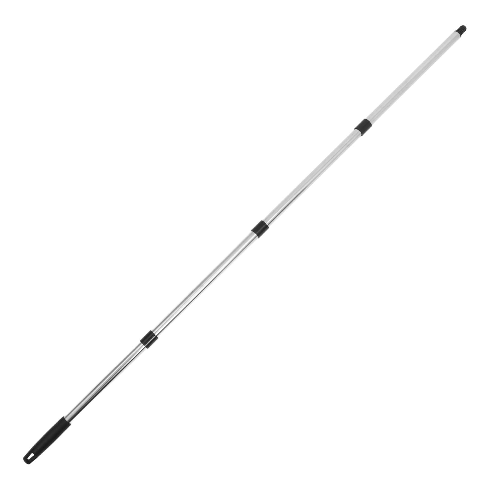 WOFASHPURET Stainless Steel Telescopic Mop Handle Section Extendable Design for Versatile Home Cleaning Compatible with Mop Ergonomic and Easy to Store Black Finish