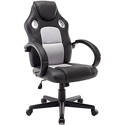 STmeng-Liberty-T1-Silla-Oficina-Ergonomica-Silla-Gaming-Silla-Escritorio-con-Altura-Ajustable-Giratoria-Sillas-de-Oficina-con-Ruedas-Soporte-Lumbar-3D-Reposabrazos-Asiento-Acolchado-Gris