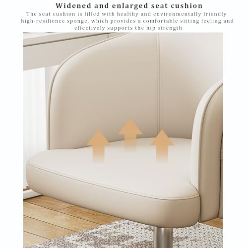Chaise de bureau pivotante ergonomique réglable en hauteur similicuir