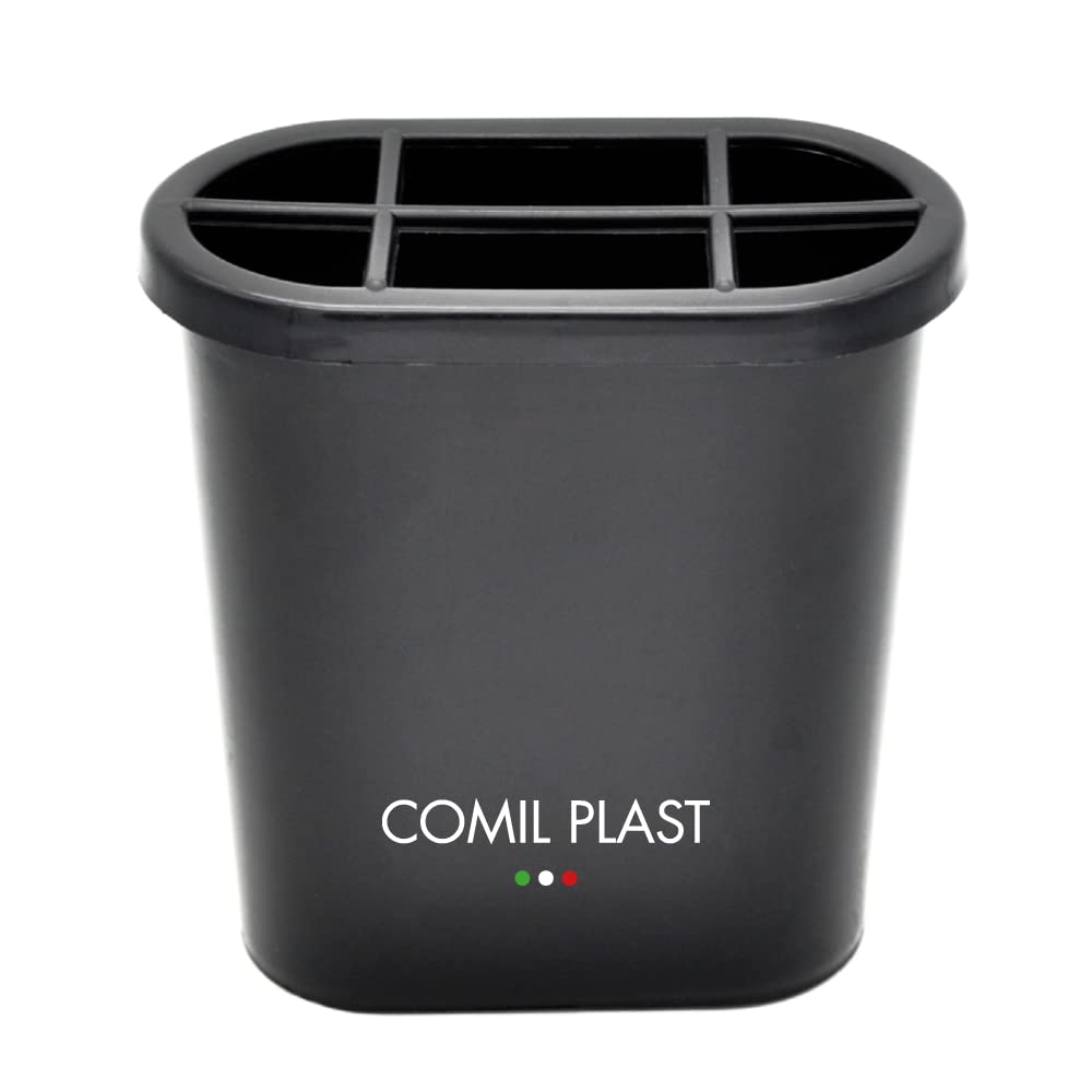 Comil Plast Portafiori Interno In Plastica Per Vasi Cimiteriali - Diametro 6,5 Cm Altezza 15 Cm Con Ghiera - Made In Italy