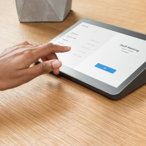 Contrôleurs tactiles IP Logitech sur table de réunion avec support pivotant - 6