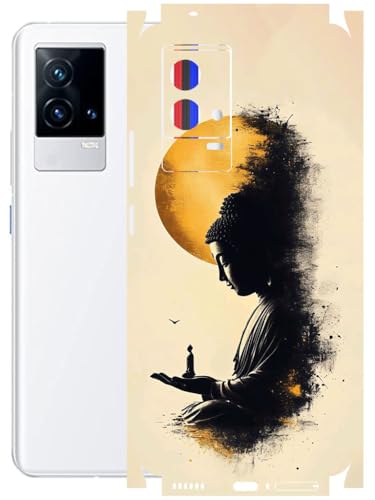 Image of AtOdds - Full Body Back Screen Guard Protector Film - Lamination Wrap Skin Sticker Compatible with IQOO 9 | Scratchproof Matte Finish (Divine)