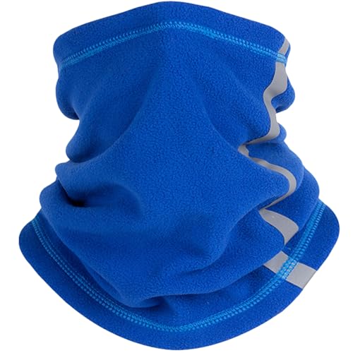 Yaoliucp Bufanda Polar Voleta Veladora Votación con cordón con Correa Reflectante Cubierta de Cara térmica Suave para Clima frío, Azul, Bufanda de Cara