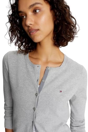 TOMMY HILFIGER Women's Solid Cardigan Sweater with Regular Buttons Collection 20253