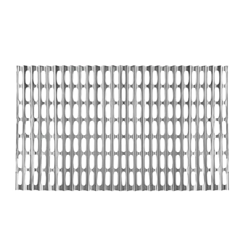 Restaurantware Foil Lux 19.7 x 12 Inch Barbecue Grill Liners 10 Disposable Grill Sheets - Easy-To-Use Oven-Ready Aluminum Grill Liners Heat-Tolerant Fits Most Standard Grills
