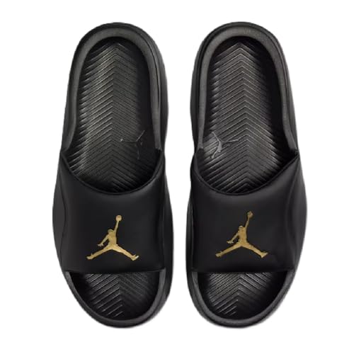 Image of Nike Jordan Franchise Slides (HF3263-007, Black /Metallic Gold)