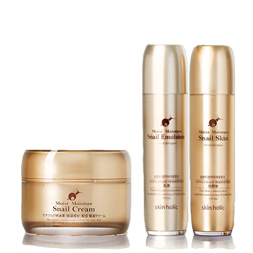 skinholicカタツムリスキンケア3点セット トナー+ローション+クリーム 韓国コスメ