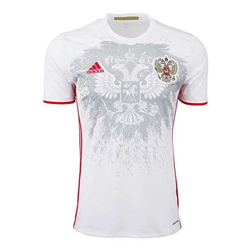 Adidas Maillot Russie Homme Away 2015 Tissu Respirant Blanc Taille S XL