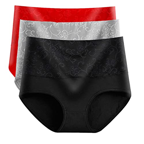 Culotte pour femmes hautes taies coton : la solution anti-irritation taille M en lot de 3