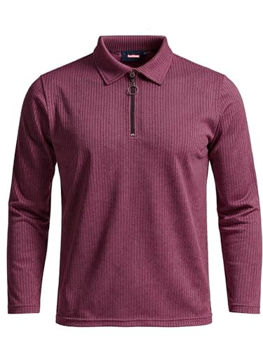 Image of fanideaz Premium Brand Zipper T Shirts for Men Elegant Collar Styles Trendy Polo Fashion Range for Casual Wear Party Textured Fabric Comfortable Fit Stylish Modern Outfit