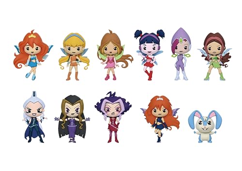 Winx Club 3D Foam Bag Clip Series 1 Blind Bag (ONE Random Figure) Rainbow Spa Character Keychain/Backpack Accessory | Official Licensed Merchandise