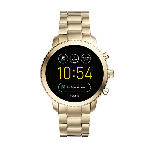 Fossil Q Men's Gen 3 Explorist Touchscreen Watch with Stainless-Steel Strap, Gold, 22 (Model: FTW4010)