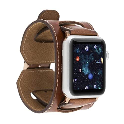 HARDISTON Leather Cuff Band for Apple Watch 41mm