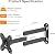 TV Wall Mount, Bracket for Most 13-32 inch LED, LCD Monitor and Plasma TVs, Max VESA 100x100mm by XINLEI (MA1330)
