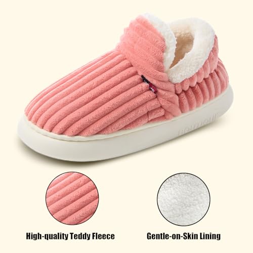 Slippers Women Ladies Clouds Bootie Corduroy Warm with Cozy Memory Foam Winter Anti-Slip House Shoes, Indoor & Outdoor - Image 5