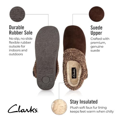Image of Clarks Women's Knit Scuff Slipper