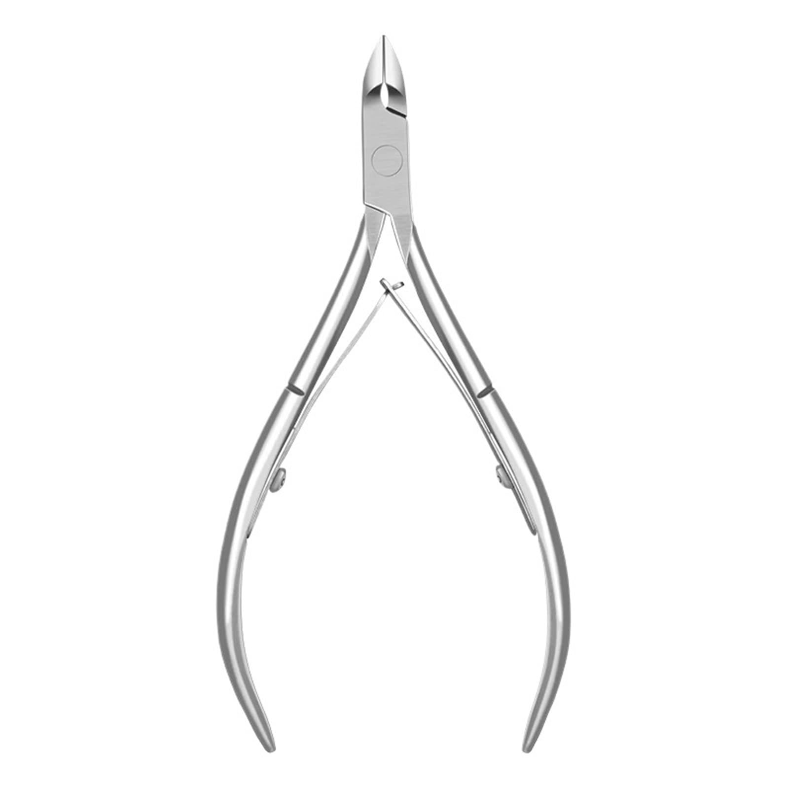 Corta cuticulas Pinza for cutículas de uñas de los pies, cortaúñas de acero inoxidable, tijeras, alicates, herramientas de manicura para Manicura(Silver-1pcs-1)