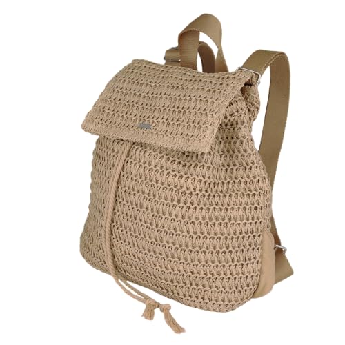 Roxy Spotless Sunnies Backpack | Straw | Beach | Vacation | Travel | Eco-Friendly | Lightweight | Natural