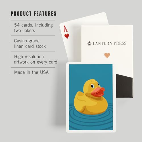 Baraja de cartas Rubber Duck Poker 52 piezas miniatura 3