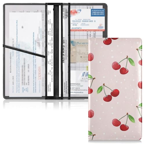 Organizador de guantera cuero cherry miniatura 6