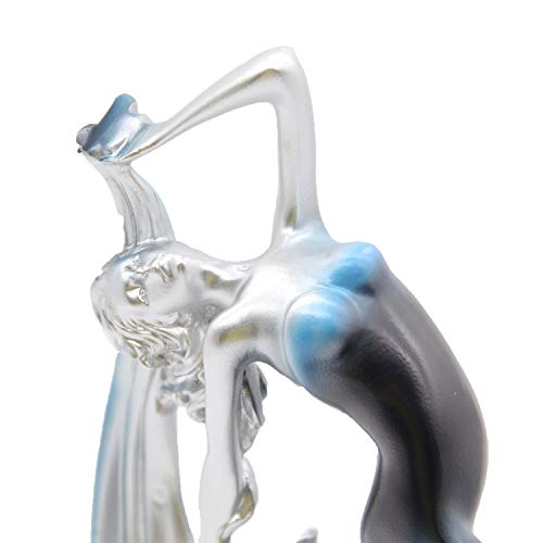 Estatua Resina Bailarina Azul 13 pulgadas Moderna miniatura 3