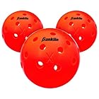 Franklin Sports Outdoor Pickleballs - X-40 Pickleball Balls - USA Pickleball (USAPA) Approved - 3 Pack Outside Pickleballs - Ember - US Open Ball