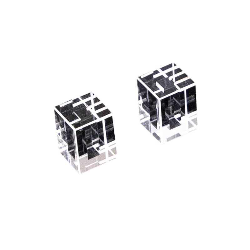15 * 8 * 10mm Flow Cell For Liquid-liquid Differential Refractive Index Detector Quartz Cuvette