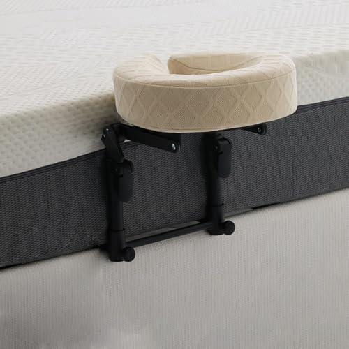Appui-tête de massage pour matelas support facial réglable blanc - 5