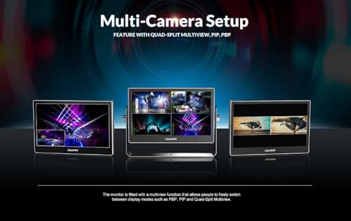 Image of LILLIPUT 13.3 inch A13 OLED 4K 100000:1 Contrast and 100% DCI-P3 Color,Quad-Split,3G-SDI in&Out HDMIx4 DPx1 Broadcast Monitor