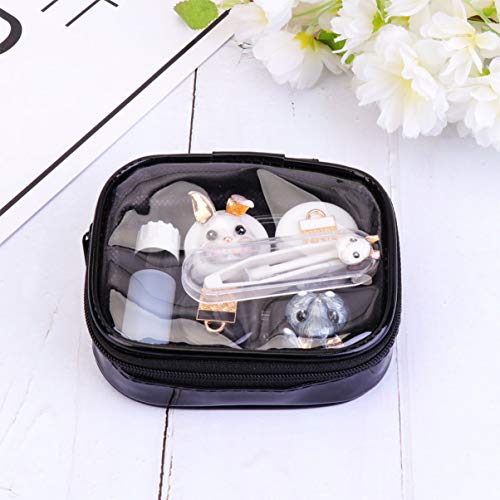 Healifty Estojo de Lentes de Contato Recipiente de Caixa de Armazenamento de Lentes de Contato Com U